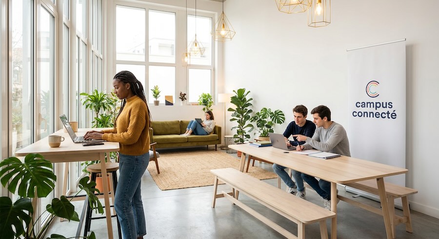 Espace d’apprentissage hybride inspiré des Campus connectés